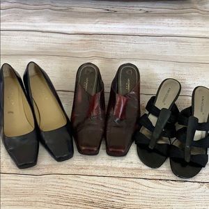 Lot of 3 women’s heels dress work shoes size 8